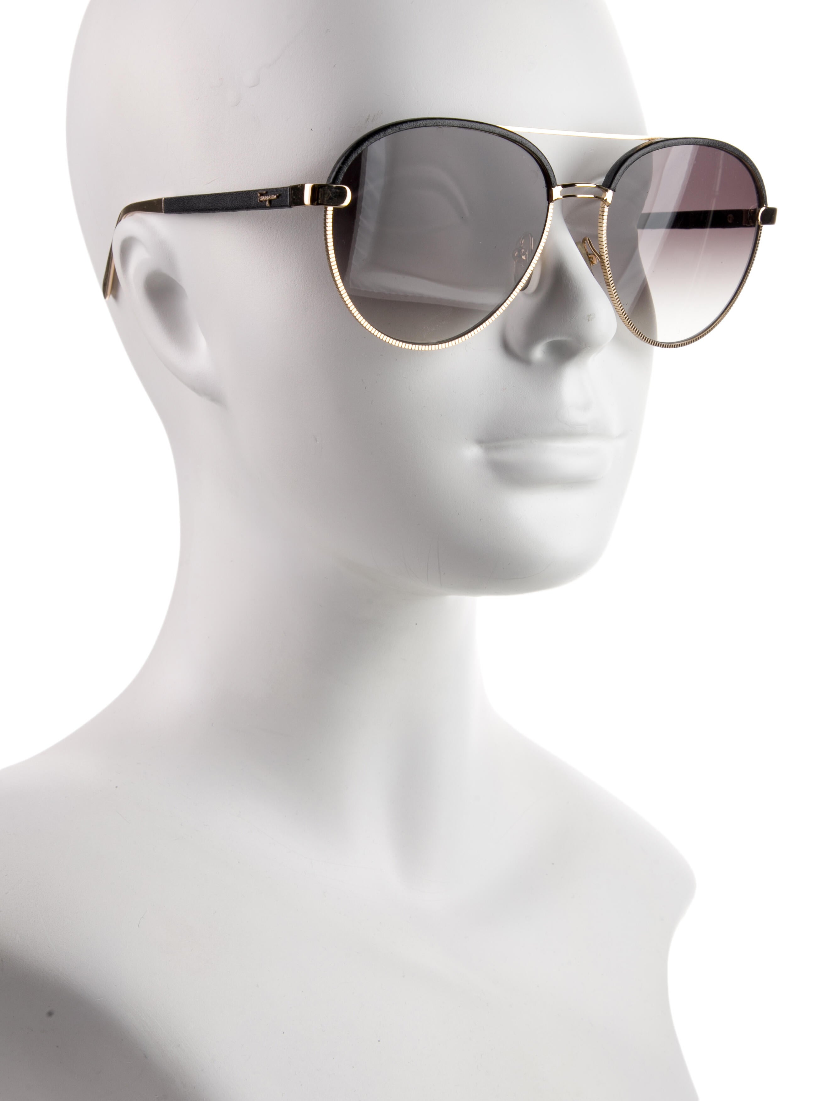 Salvatore Ferragamo Aviator Gradient Sunglasses